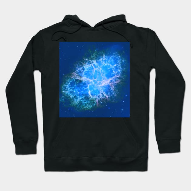 Crab Nebula Hoodie by Celtic Morrigan